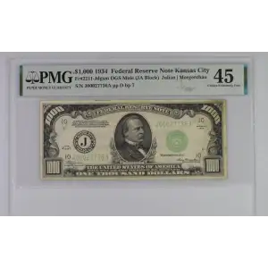 $1,000 1934  High Denomination Notes 2211-J (3)