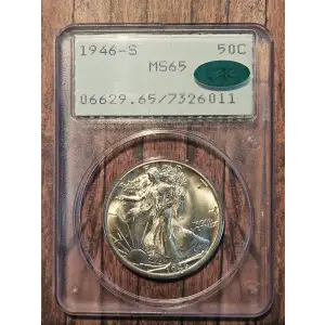 1946 S Half Dollars Liberty Walking PCGS MS-65 (2)