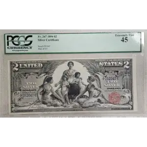 $2 1896 Small Red Silver Certificates 247