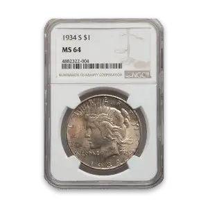 Peace Dollar (1922 - 1935) - PCGS - MS64