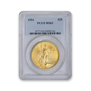 St. Gaudens $20 (1907 – 1933) - PCGS - MS63