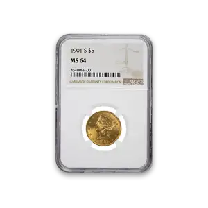 Liberty Head $5 (1839 – 1908) - PCGS - MS64